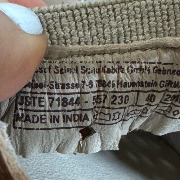 Josef Seibel Sofie 44 Slip On Shoe leather taupe brown flats 40 / 9 / 9.5 - Picture 9 of 14